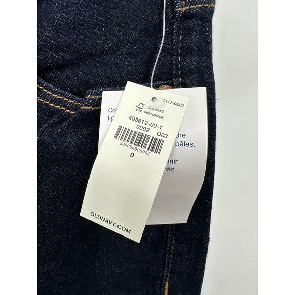 Old Navy Higher High-Rise Flare Dark Wash Blue Denim Jeans Women's Size 0 NWT - Picture 6 of 9
